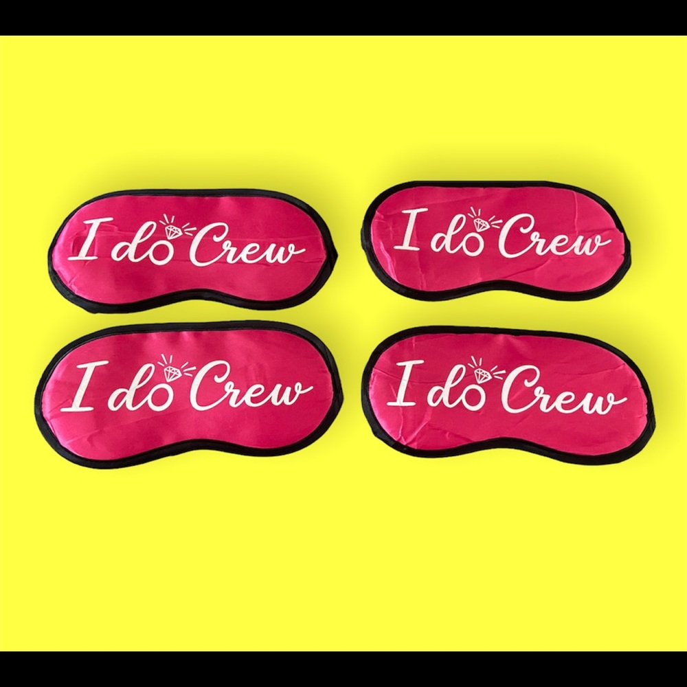 'I Do Crew' Eye Masks - Set of 4